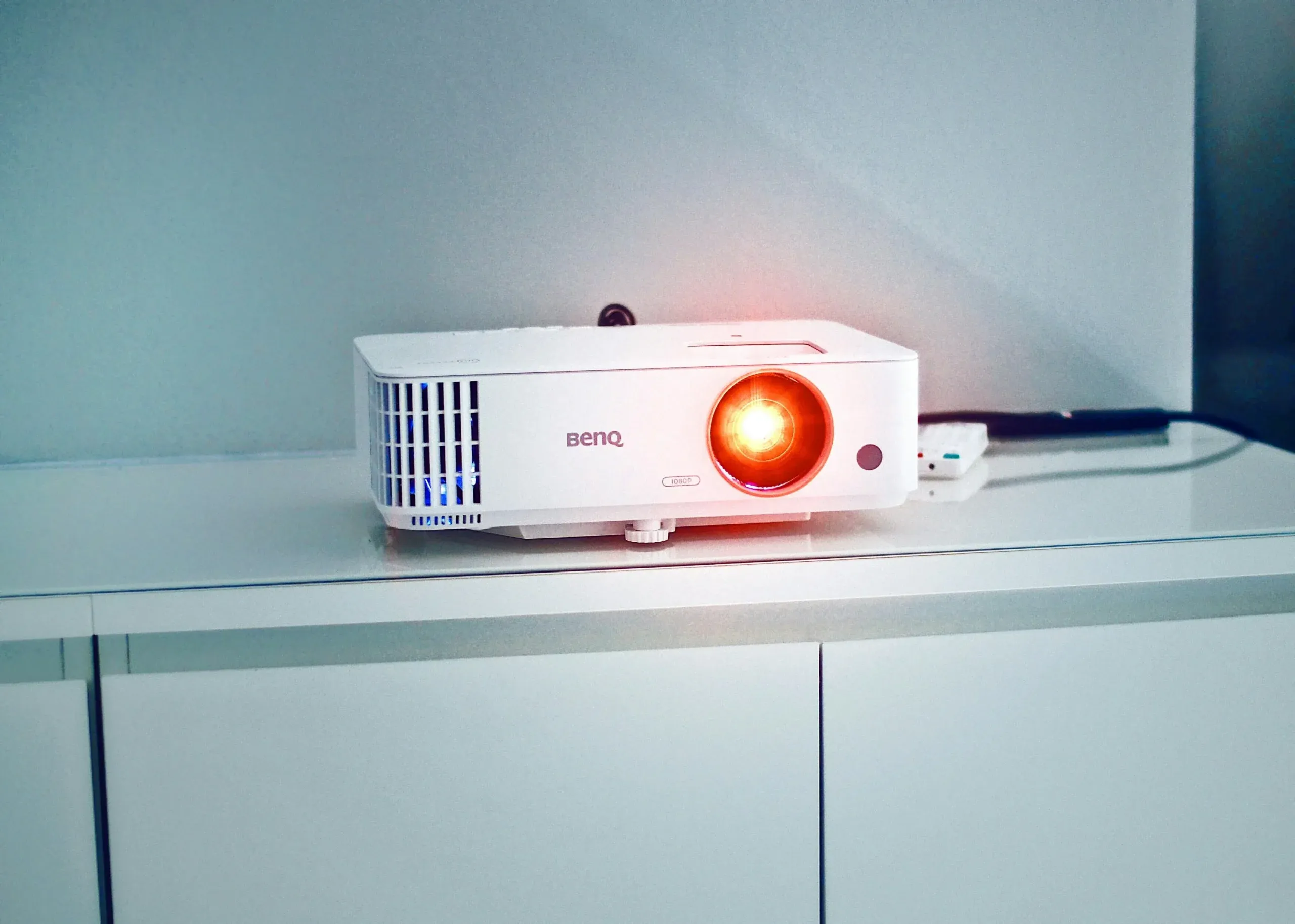 Commercial projector for a conference-room and presentation system installation