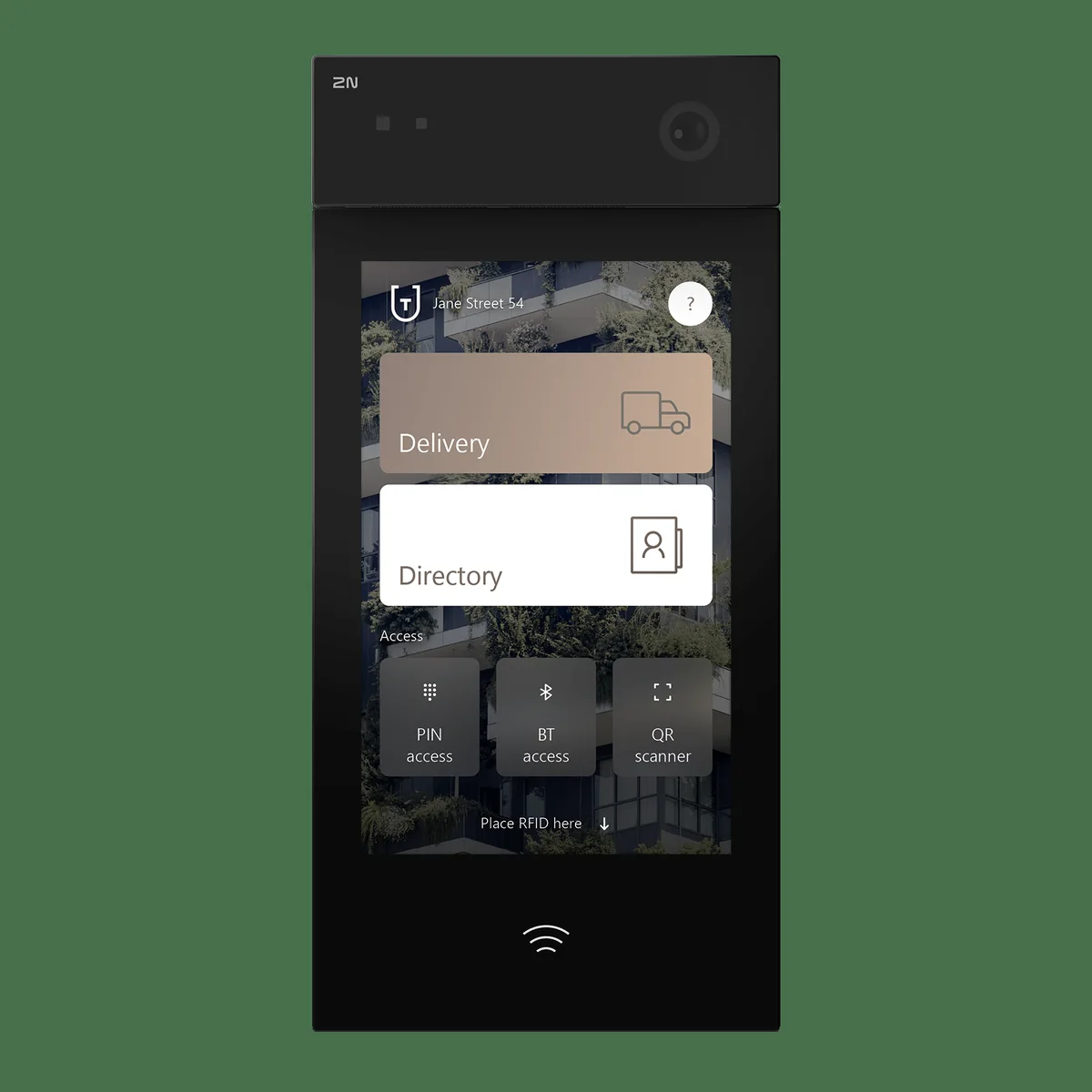 2N IP Style video intercom with touchscreen display and multiple access methods