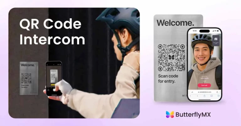 ButterflyMX QR code intercom