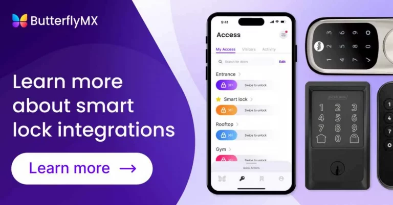 ButterflyMX smart locks for apartment buildings