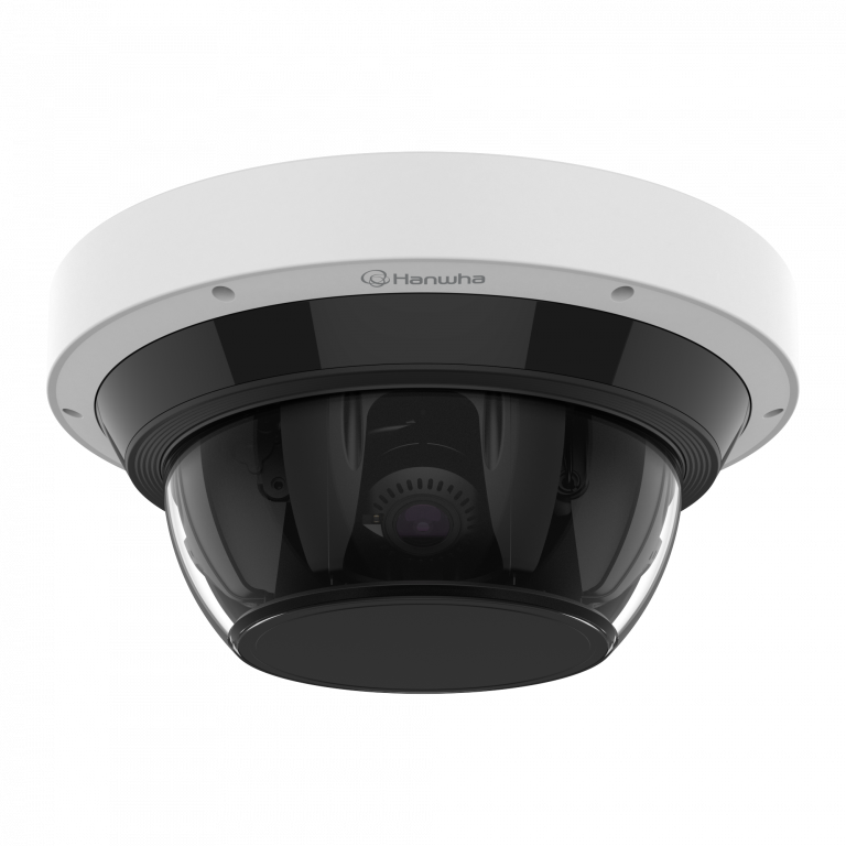 Hanwha PNM-9084RQZ1 — 8MP (2MP x 4) Multi-Sensor, Multi-Directional PTRZ Camera — supplied and installed by 360 Technology Group in North and South Carolina