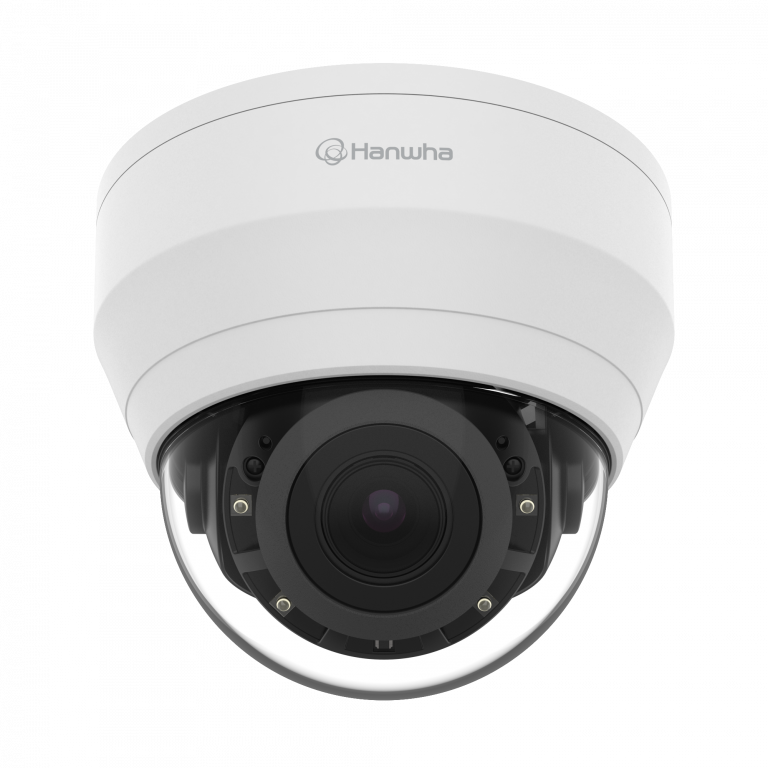 Hanwha QND-8080R — 5 MP Network IR Dome Camera with Motorized Varifocal Lens — supplied and installed by 360 Technology Group in North and South Carolina
