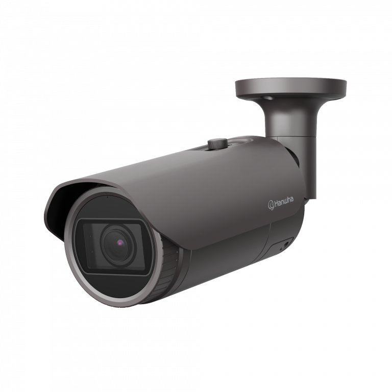 Hanwha QNO-8080R — 5 MP Network IR Bullet Camera with Motorized Varifocal Lens — supplied and installed by 360 Technology Group in North and South Carolina