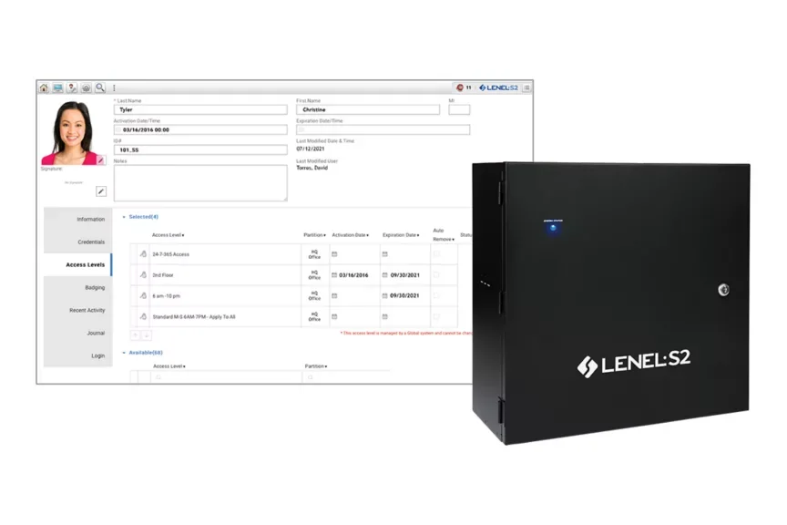 LenelS2 NetBox browser interface
