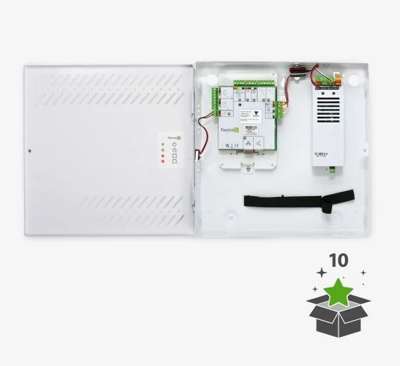 Paxton10 single-door controller in powered enclosure