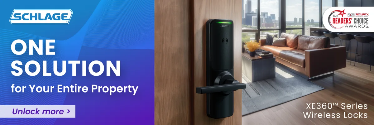 Schlage XE360 wireless locks for a multifamily property