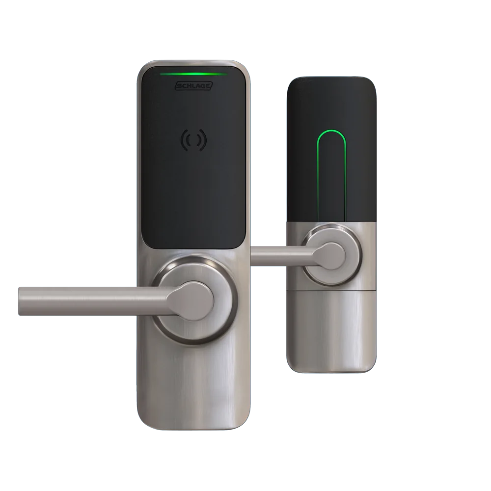 Schlage XE360 wireless tubular lock exterior and interior trim